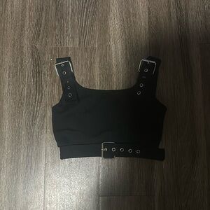 Buckle crop top